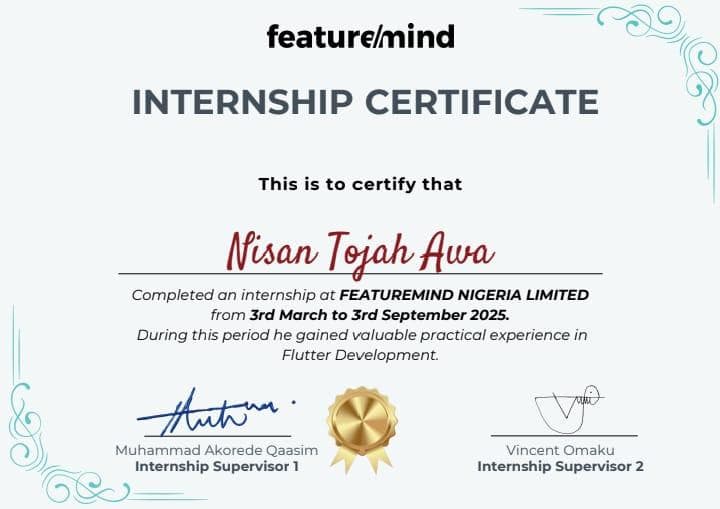 Featuremind Flutter Development Internship
