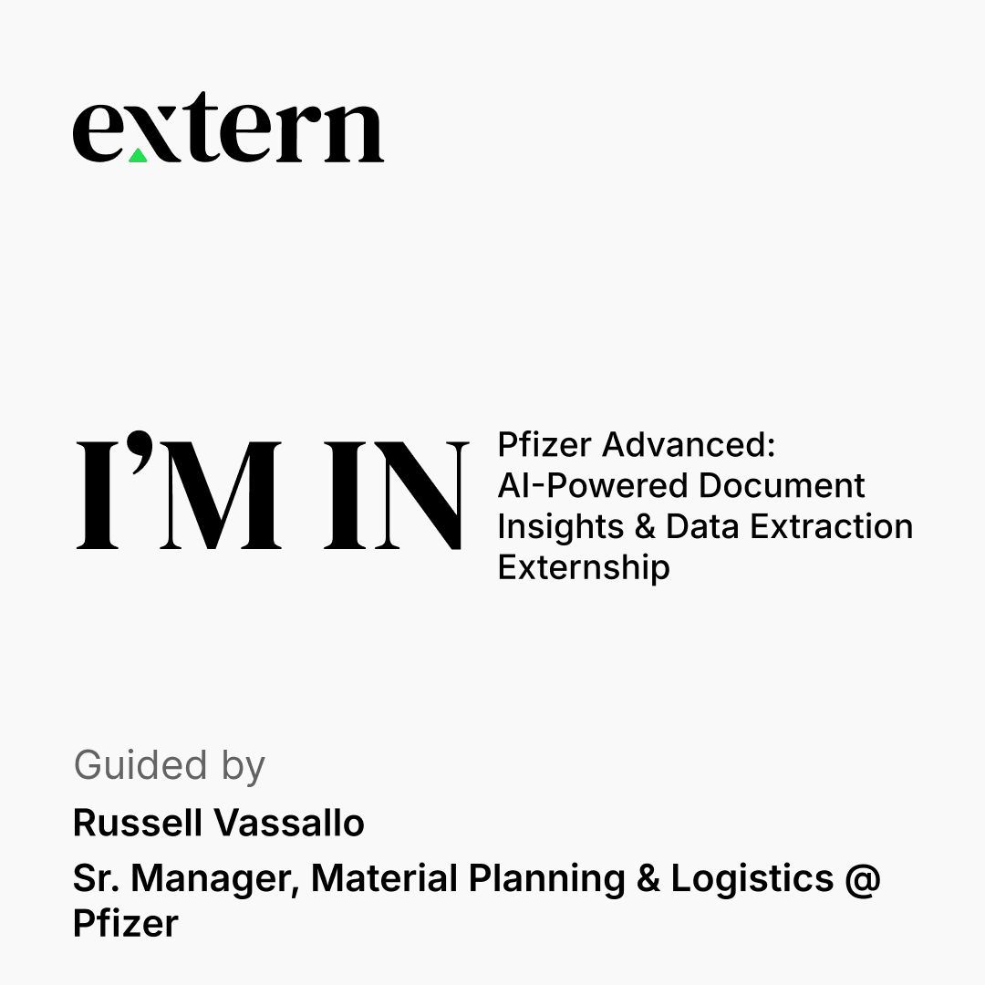 Pfizer Advanced AI Document Intelligence Externship